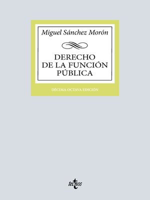 cover image of Derecho de la función pública